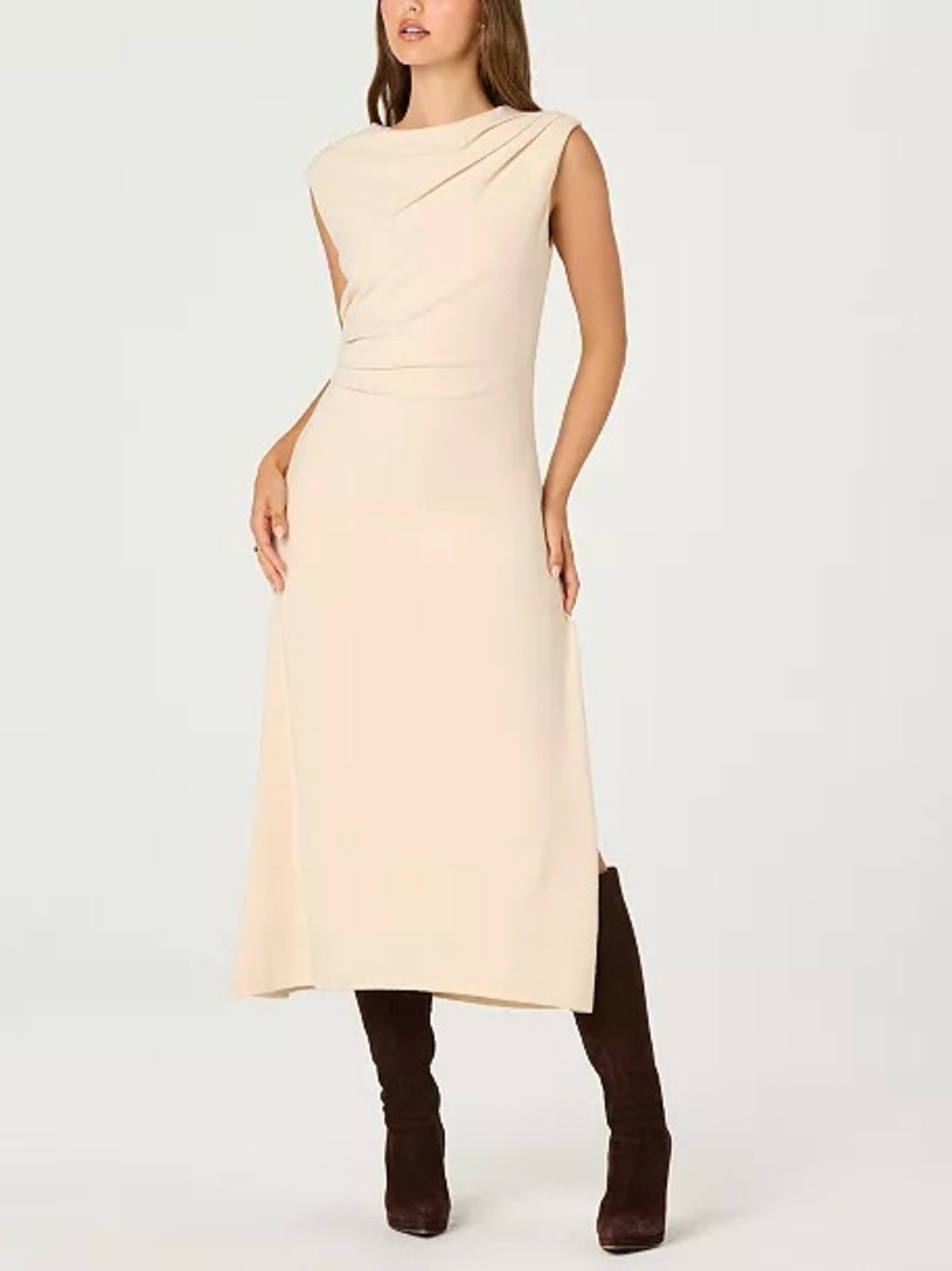 ASTR the Label Cream Midi Dress